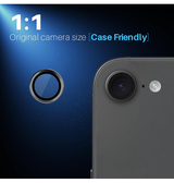 iPhone Beskyttelsesglas | iPhone 17e / 16e - NTJO™ 9H Kamera Linse Beskyttelsesglas - Sort - DELUXECOVERS.DK