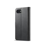 iPhone 17e / 16e | iPhone 17e / 16e - LC.IMEEKE™ Læder Cover M. Kortholder - Sort - DELUXECOVERS.DK