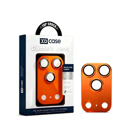 iPhone Beskyttelsesglas | iPhone 17 Pro Max - XDCASE™ Armor Kamera Linse Beskyttelsesglas - Orange - DELUXECOVERS.DK