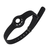 AirTag | Apple AirTag 1/2 silikonhalsband för hund och katt - Svart - DELUXECOVERS.SE