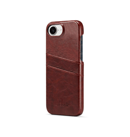 iPhone 17e / 16e | iPhone 17e / 16e - NX Design™ Læder Cover M. Kortholder - Brun - DELUXECOVERS.DK
