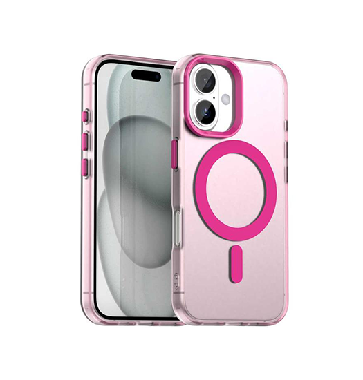 iPhone 17 | iPhone 17 - DeLX™ Frosted Cover m. MagSafe - Pink - DELUXECOVERS.DK