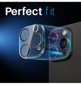 iPhone Beskyttelsesglas | iPhone 16 Pro Max - NTJO™ 9H Kamera Linse Beskyttelsesglas - Gennemsigtig - DELUXECOVERS.DK