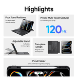 iPad Pro 13 (2024) | iPad Pro 13" (2024/2025) - Bluetooth tastatur-cover – Sort – DUX DUCIS™ - DELUXECOVERS.DK