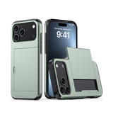 iPhone 17 Pro Max | iPhone 17 Pro Max - Deluxe™ Håndværker Cover M. Kortholder - Army - DELUXECOVERS.DK
