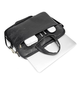 MacBook Taske | MacBook 15" - Kinmac 360° PU Læder Computer Taske / Sleeve - Sort - DELUXECOVERS.DK