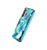 Samsung Galaxy S21 | Samsung S21 - UNIQ™ Marble Silikone Cover - Koboltblå - DELUXECOVERS.DK
