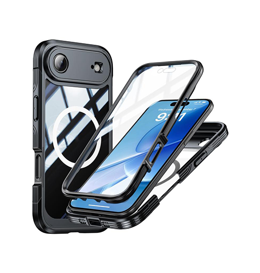 iPhone 17 Air | iPhone 17 Air - ToughCase Hybrid-X Håndværker Cover - Sort - DELUXECOVERS.DK