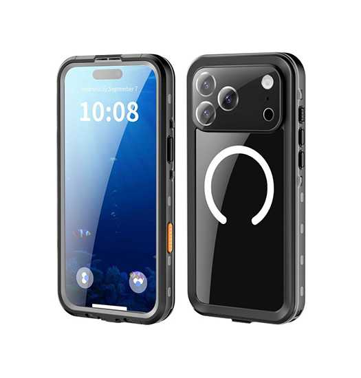 iPhone 17 Pro Max | iPhone 17 Pro Max - Redpepper™ IP68 Vandtæt Håndværker Cover - Sort - DELUXECOVERS.DK