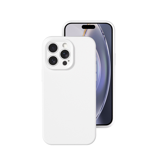 iPhone 16 Pro Max | iPhone 16 Pro Max - Deluxe™ Jelly Silikone Cover - Hvid - DELUXECOVERS.DK