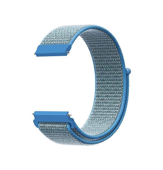 Samsung Galaxy Watch 3 (20mm) | Samsung Galaxy Watch 3 (41mm) - L'Empiri™ Nylon Velcro Rem - Blå - DELUXECOVERS.DK