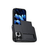 iPhone 16 Pro Max | iPhone 16 Pro Max - Deluxe™ Håndværker Cover M. Kortholder - Sort - DELUXECOVERS.DK