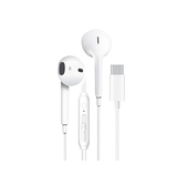 In-ear Headset | USB-C In-Ear Høretelefoner med Mikrofon - HiFi Mega Bass - Hvid - DELUXECOVERS.DK