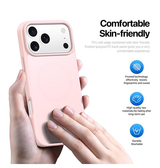 iPhone 17 Pro Max | iPhone 17 Pro Max - DUX DUCIS™ MagSafe Silikone Cover - Lyserød - DELUXECOVERS.DK