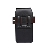 iPhone 17 Pro Max | iPhone 17 Pro Max - Læder Bæltetaske / Etui M. Clip - Sort - DELUXECOVERS.DK