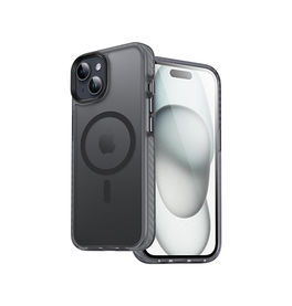 iPhone 15 Plus | iPhone 15 Plus - DeLX™ Rail-X MagSafe Cover - Sort - DELUXECOVERS.DK
