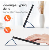 iPad Mini 6 | iPad Mini 6/7 (2021/2024) - DUX DUCIS™ Trifold Læder Cover M. Stander - Blå - DELUXECOVERS.DK