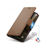 iPhone 17 | iPhone 17 - CaseMe™ Neo Læder Cover / Pung - Brun - DELUXECOVERS.DK