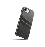 iPhone 17e / 16e | iPhone 17e / 16e - NX Design™ Læder Cover M. Kortholder - Sort - DELUXECOVERS.DK