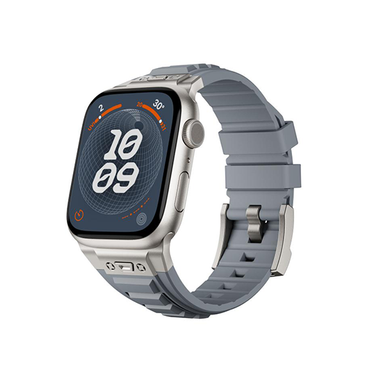 Apple Watch 42-49mm | Apple Watch (42/44/SE/45/46/49mm) - High Stretch Armor Silikonerem - Lysegrå - DELUXECOVERS.DK