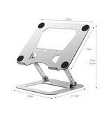 Laptop stander | Lenovo® ThinkPlus | Ergonomisk Stander til Computer / MacBook - Sølv - DELUXECOVERS.DK