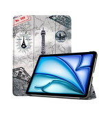 iPad Air 6 11" 2024 | iPad Air 11" (2024/2025/2026) - DeLX™ Trifold ArtCover M. Stander - Noir - DELUXECOVERS.DK