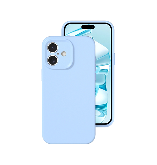 iPhone 16 | iPhone 16 - Deluxe™ Jelly Silikone Cover - Sky Blue - DELUXECOVERS.DK