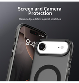 iPhone 17 Air | iPhone 17 Air - DeLX™ Frosted Cover m. MagSafe - Sort/Grå - DELUXECOVERS.DK