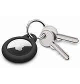 AirTag | Apple AirTag 1/2 PC Nyckelring med karbinhake - 4 st - Svart - DELUXECOVERS.SE