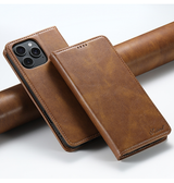 iPhone 16 Pro | iPhone 16 Pro - Suteni® Oil Wax Lædercover - Brun - DELUXECOVERS.DK