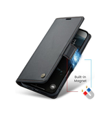 iPhone 17 | iPhone 17 - CaseMe™ Neo Læder Cover / Pung - Sort - DELUXECOVERS.DK