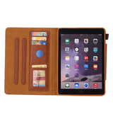 iPad Air 2 | iPad Air 2 9.7" (2014) - Verona™ Multietui Ægte Læder Cover - Brun - DELUXECOVERS.DK