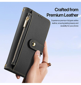 iPhone 17e / 16e | iPhone 17e / 16e - DUX DUCIS™ 2-i-1 Læder Etui M. Aftageligt Cover - Sort - DELUXECOVERS.DK