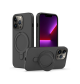 iPhone 13 Pro | iPhone 13 Pro - DeLX™ Silikone Cover m. MagSafe Ring - Sort - DELUXECOVERS.DK