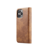 iPhone 11 Pro | iPhone 11 Pro - Vintage 2-i-1 læder etui (aftageligt cover) – Brun – DG.MING™ - DELUXECOVERS.DK