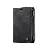 iPhone Duo – CaseMe™ Noble Læder Etui / Pung - Sort