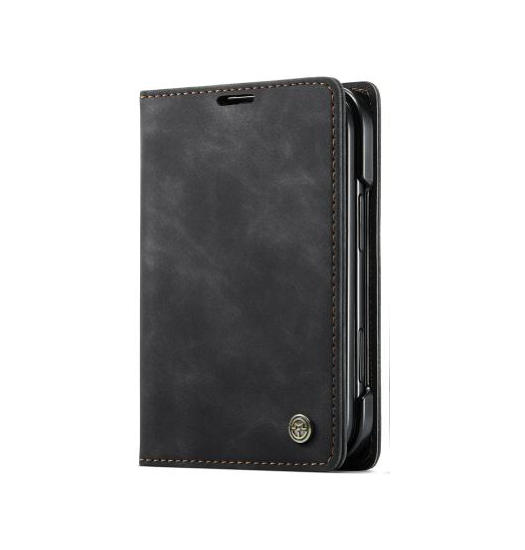 iPhone Duo – CaseMe™ Noble Læder Etui / Pung - Sort