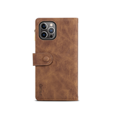 iPhone 15 Pro | iPhone 15 Pro - ESEBLE™ Vegan-Læder Cover Etui M. Pung - Brun - DELUXECOVERS.DK