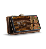 Samsung Galaxy S25 | Samsung Galaxy S25 - CaseMe™ Multifunktionel Læder Etui / Pung - Brun - DELUXECOVERS.DK