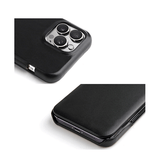 iPhone 16 Pro | iPhone 16 Pro - Fierre Shann™ Ægte Læder Flip Cover - Sort - DELUXECOVERS.DK