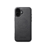 iPhone 16 Plus | iPhone 16 Plus - Suteni® 2-i-1 Læder Cover M. MagSafe - Sort - DELUXECOVERS.DK