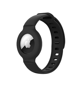 Airtag | Apple AirTag 1/2 Armbånd i Silikone - til Børn/Voksne – Sort - DELUXECOVERS.DK