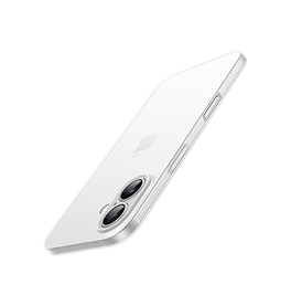 iPhone 16 | iPhone 16 - Ultratynd Matte Series Cover V.2.0 - Hvid/Klar - DELUXECOVERS.DK