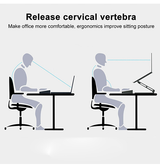 Laptop stander | Lenovo® ThinkPlus | Ergonomisk Stander til Computer / MacBook - Sølv - DELUXECOVERS.DK