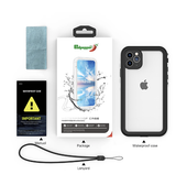 iPhone 11 Pro Max | iPhone 11 Pro Max - Redpepper™ IP68 Vandtæt Håndværker Cover - Sort - DELUXECOVERS.DK