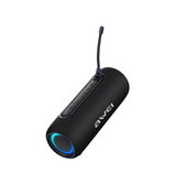 Bluetooth Højtaler | AWEI™ - Bluetooth-højtaler m. RGB-lys og IPX5 Vandtæt Design - Sort - DELUXECOVERS.DK