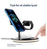3-i-1 & Multi-Ladestationer | 3-i-1 Trådløs Oplader med MagSafe – iPhone / Watch / AirPods – 23W - DELUXECOVERS.DK