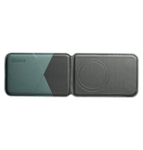 Mobil kortholder | <X>ESEBLE™ - RFID Læder Kortholder til iPhone - M. MagSafe - Mørkegrøn - DELUXECOVERS.DK