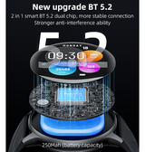 SmartWatch | Yesido® 3C Aktivitetsur - Fitness, Søvn, Sport & Puls - Sort - DELUXECOVERS.DK