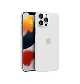 iPhone 12 Pro Max | iPhone 12 Pro Max - Ultratynd Matte Series Cover V.2.0 - Hvid/Klar - DELUXECOVERS.DK